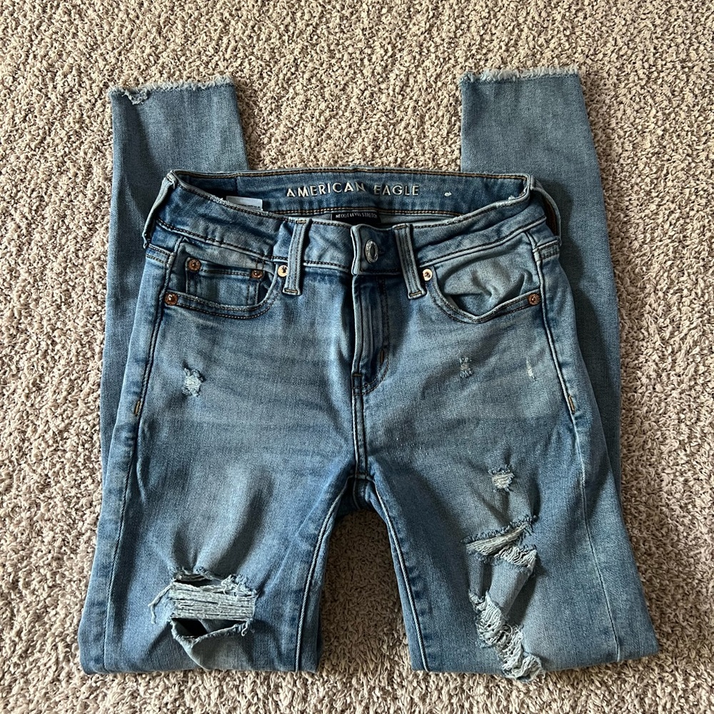 American Eagle Ripped Skinny Jeans
